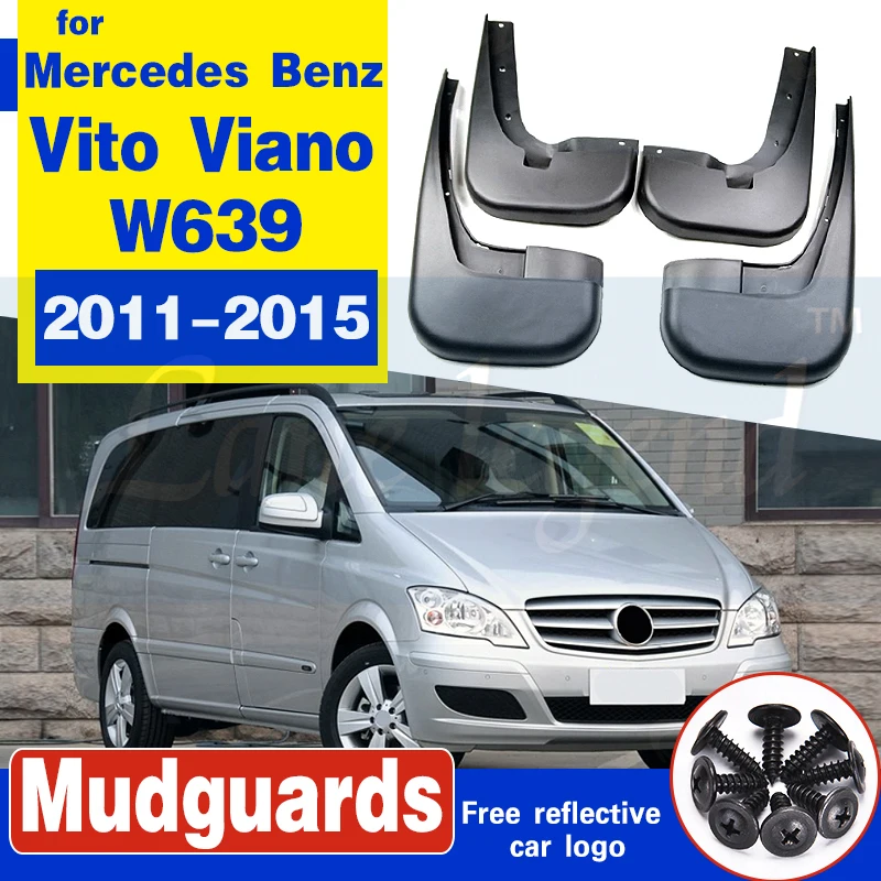 Брызговики от грязи для Mercedes Benz W639 Vito Viano 2011 2015 аксессуары автомобильных
