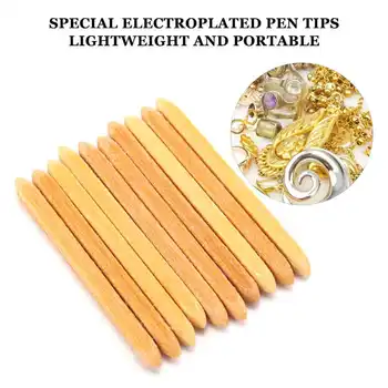 

10pcs Pen Plating Tips Replacement Accessories Electroplating Jewelry Making Tool Set for Jeweler
