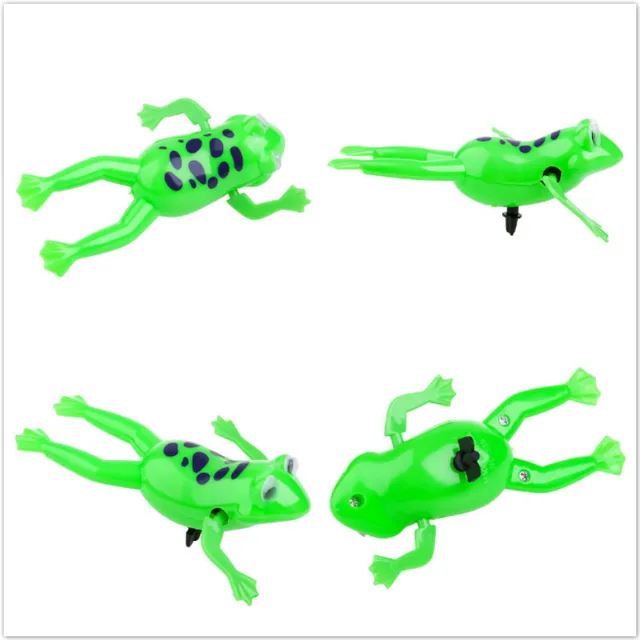 Hot Sale Amusing Swimming Frogs Relax Clockwork Frog Toy Baby Bath Toy Wind Up Toy For Kids Children Gift 1