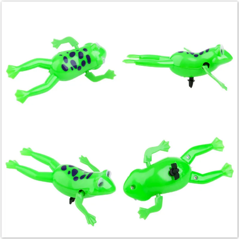 Hot Sale Amusing Swimming Frogs Relax Clockwork Frog Toy Baby Bath Toy Wind Up Toy For Kids Children Gift