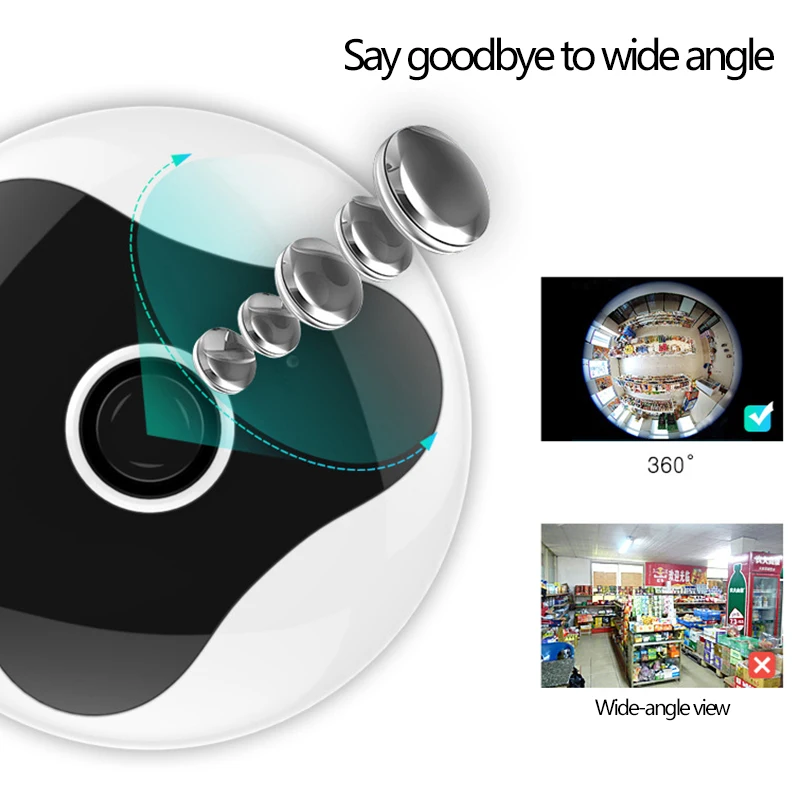 360 Degree VR Camera Home Security Wide Angle Panoramic 960P Wireless WiFi Smart IP Camera Surveillance Cameras