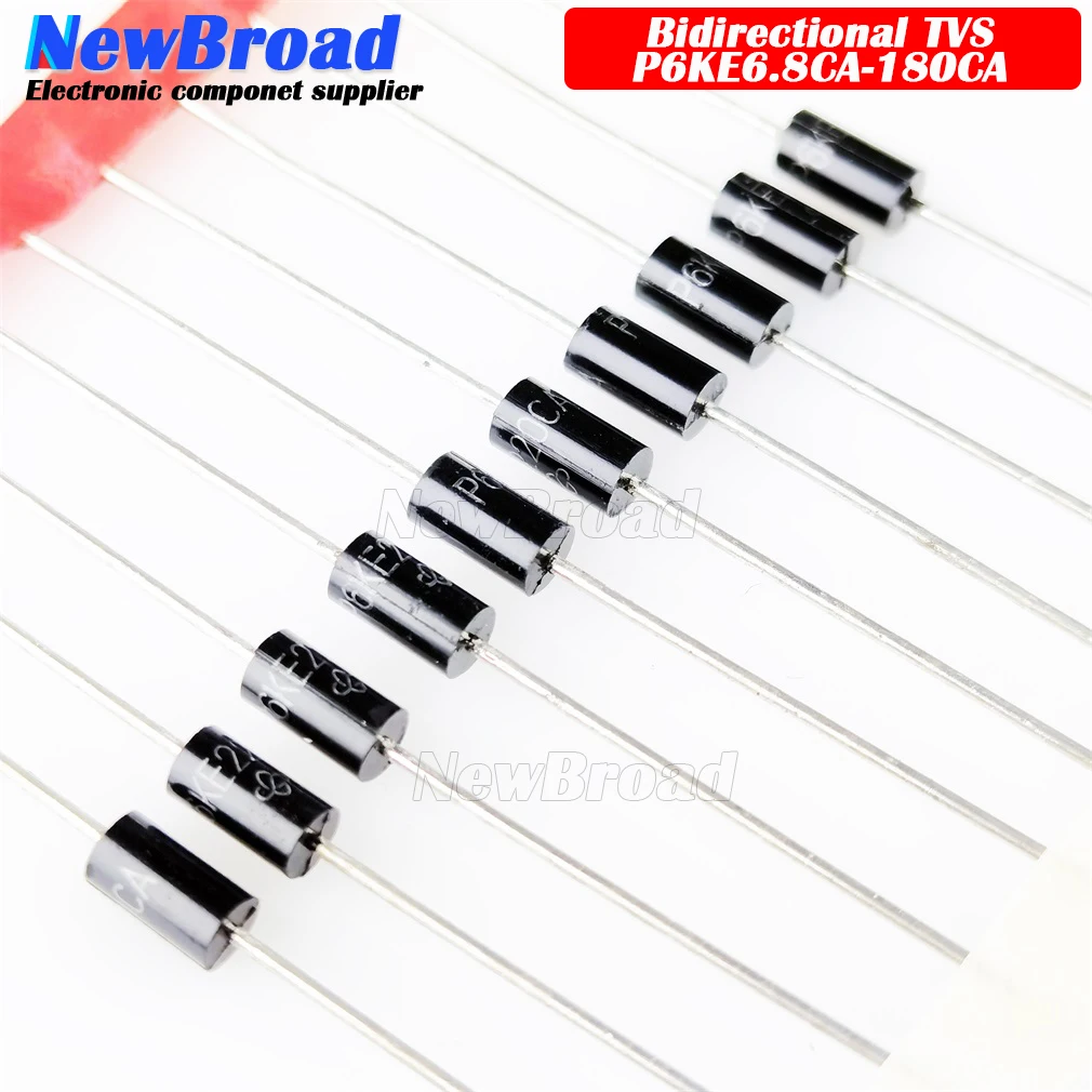 20PCS P6KE12 P6KE24 P6KE6.8 P6KE18 P6KE33 P6KE200 P6KE220 A/CA TVS Bidirezionale Unidirezionale Diodo Di Soppressione Transoria  502 - 4
