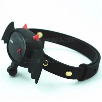 QIUI Little Devil Collar APP Remote Control Restraint BDSM Neck Electric Shock Collars Adult Game Sex Toys For Women Men Couples