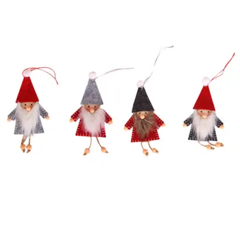 

4Pcs Xmas Tree Pendants Lightweight Christmas Pendants for Home Store Office