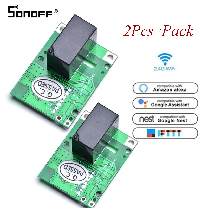 2 шт. в упаковке релейный модуль SONOFF RE5V1C -5 с поддержкой Wi-Fi | Электроника