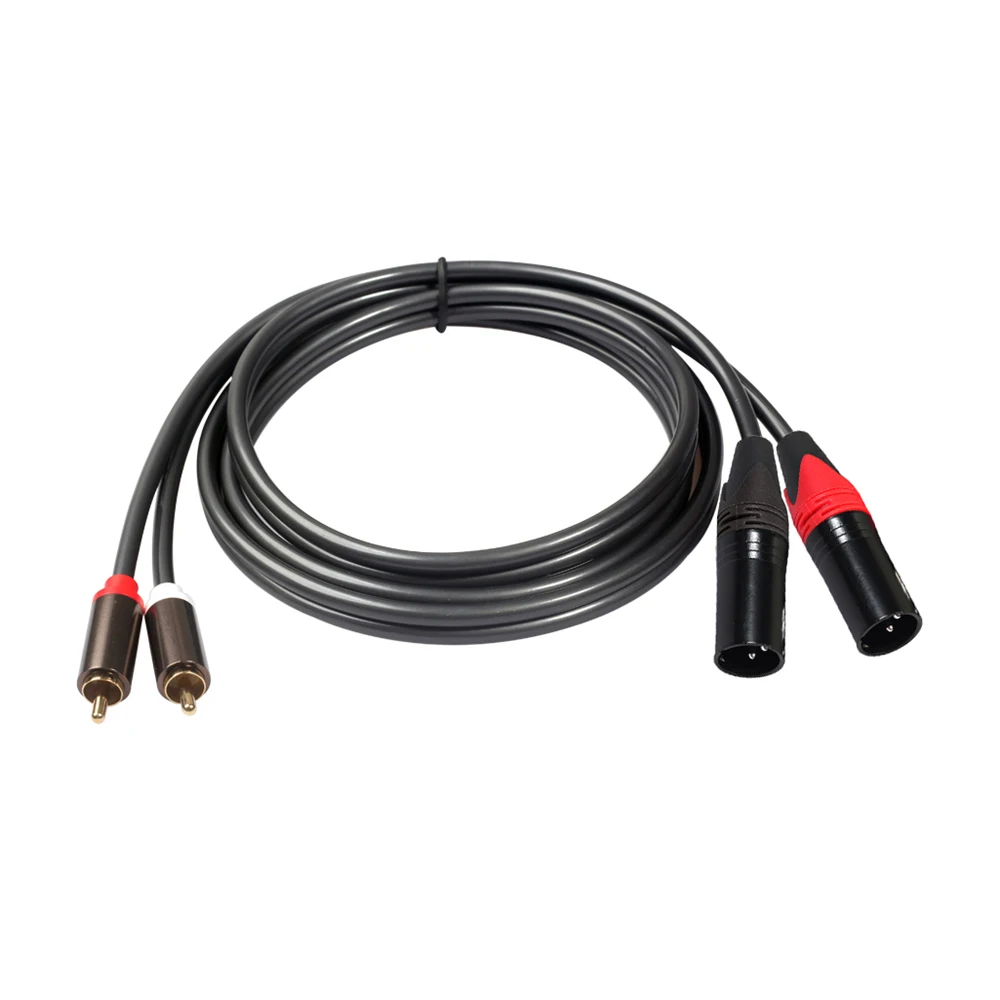 Hi-fi стерео аудио кабель двойной RCA штекер XLR Штекер 2 к разъем для подключения