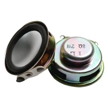 31 мм 1,2 дюймов полный диапазон динамик 8 Ом 2 Вт 8R аудио динамик сабвуфер громкий динамик 15 мм толщина пены сбоку MP3 динамик круглый 1 пара