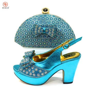 

Luxury Lady Fashion Decorated with rhinestones Traditional Wedding Party Shoes Matching With A Nice Bag High Heels Sandals