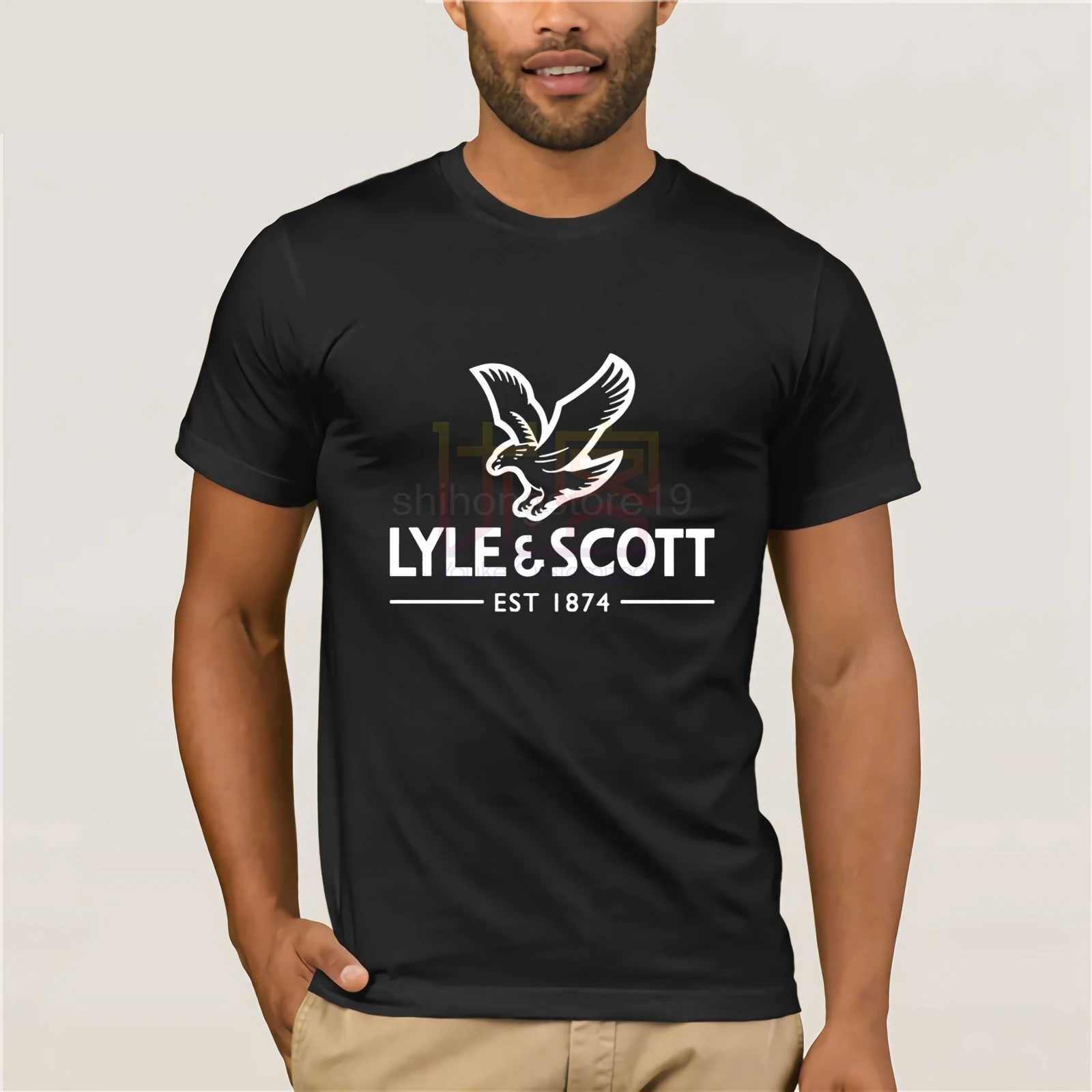 Lyle &amp Sctt футболка для гольфистов Retno 100% хлопковая Бесплатная доставка Летняя
