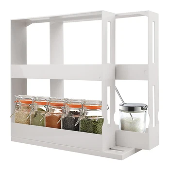 

Multifunctional Rotating Spice Rack Organizer Kitchen Cabinet Cupboard Organizer Swivel Rack Storage Shelf Kitchenware Storage