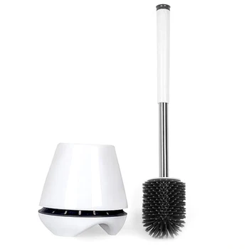 

Silicone Toilet Brush Floor-Standing Wall-Mounted Base Cleaning Brush for Toilet WC Bathroom Accessories Set