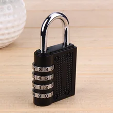4 cadran chiffre mot de passe serrure combinaison valise bagages serrure métal Code cadenas en alliage de Zinc armoire armoire casier