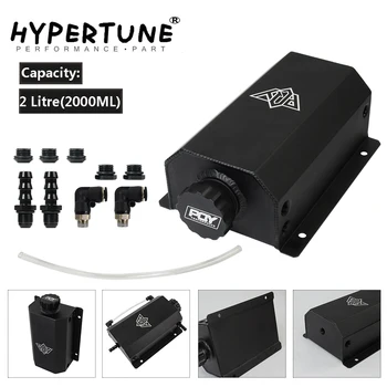 

Hypertune - Universal 2L Alloy Engine Oil Fuel Gas Catch Can Breather Tank Bottle Coolant Radiator Overflow Tank HT-TK55BK