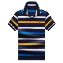 Высокое качество Топы И Футболки мужские рубашки поло деловые мужские бренды рубашек-поло рубашки 3D вышивка отложной воротник мужские s рубашки поло 9902