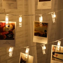 DIY Photo Clips Led Lights Decoration Outdoor Party Wedding Lights LED String Holiday Wedding Lighting
