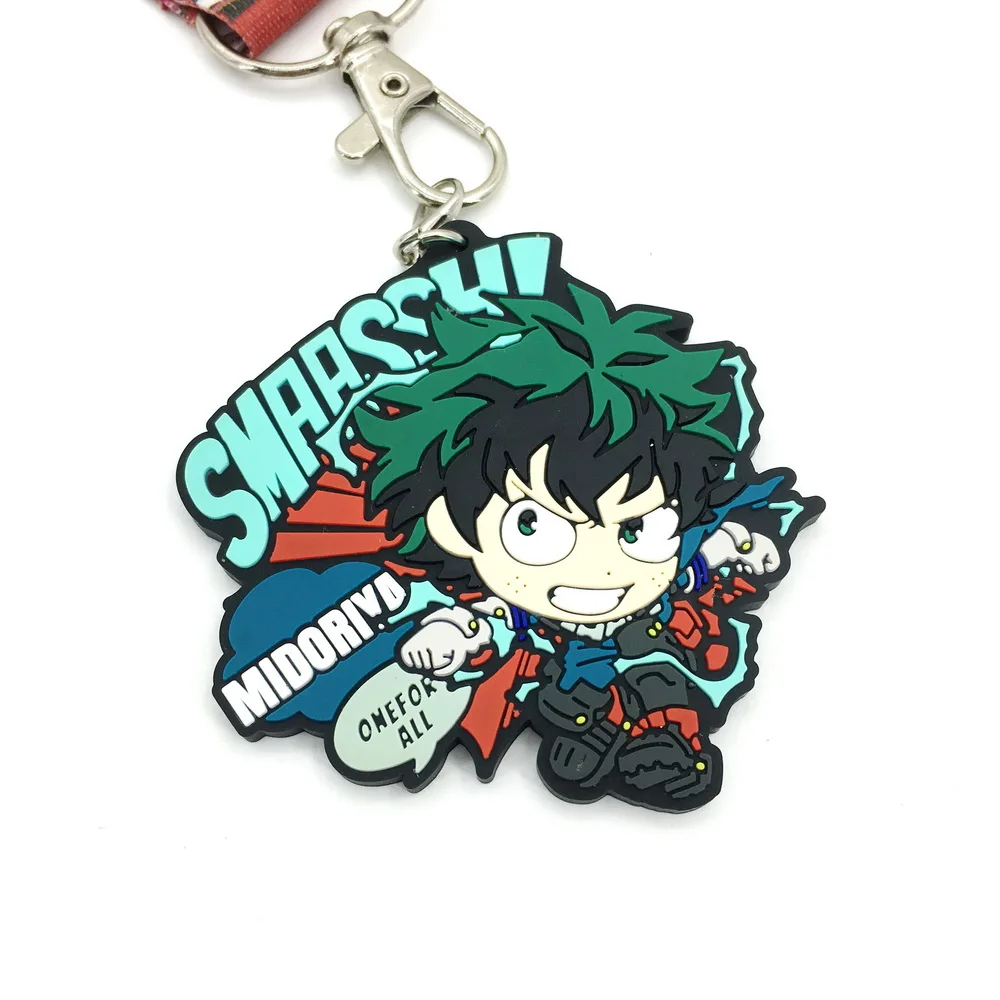 My Hero Academy Lanyard ID Card мобильный телефон шейный ремешок милый мягкий Glu Подарочная