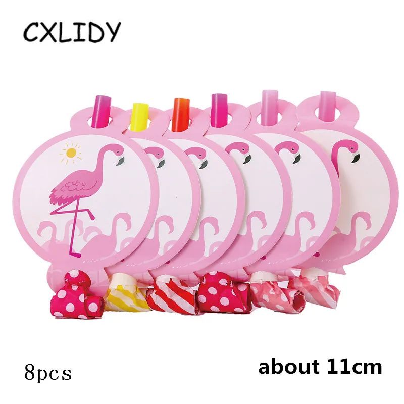 Flamingo Festival Party Set Children's Birthday Decoration Cutlery Set Paper Tray Straw Cup Candy Box Invitation Card qq173 (4)