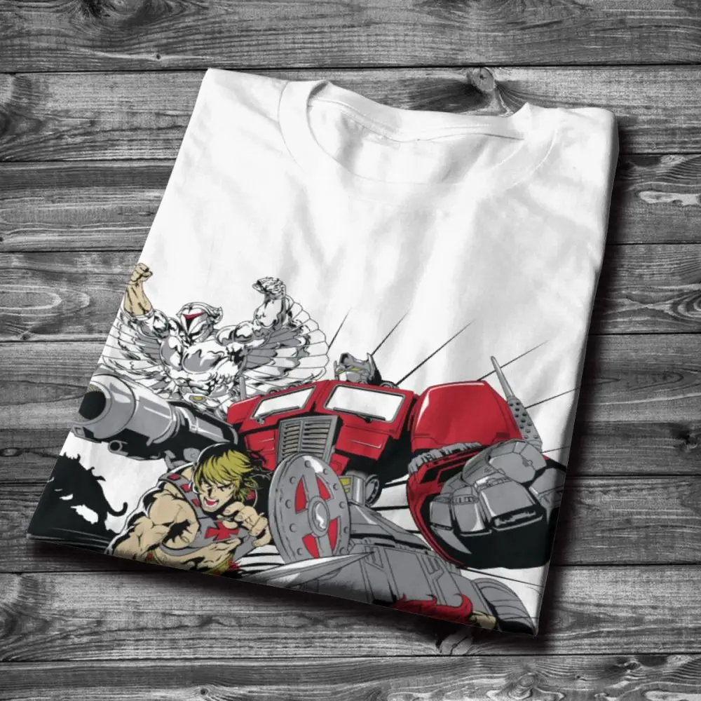 Классическая футболка с героями мультфильмов 80S He-Man Optimus Prime She-Ra Princess OF power Thundercats Мягкая тонкая мужская футболка