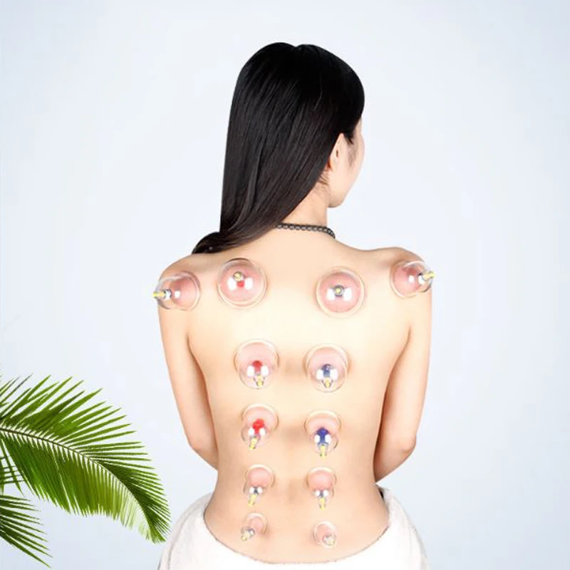 32 шт. Cupping чашки Медицинский Вакуумный банок всасывающее терапевтическое устройство назад медицинские банки для терапии тела Массажная Терапия банки Вакуумный Куб для похудения