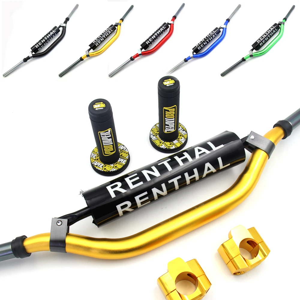 Мотоцикл 28 мм CNC 1 1/8 &quotТолстой Бар Руль Ручки колодки для HONDA KAWASAKI SUZUKI YAMAHA Protaper Pro