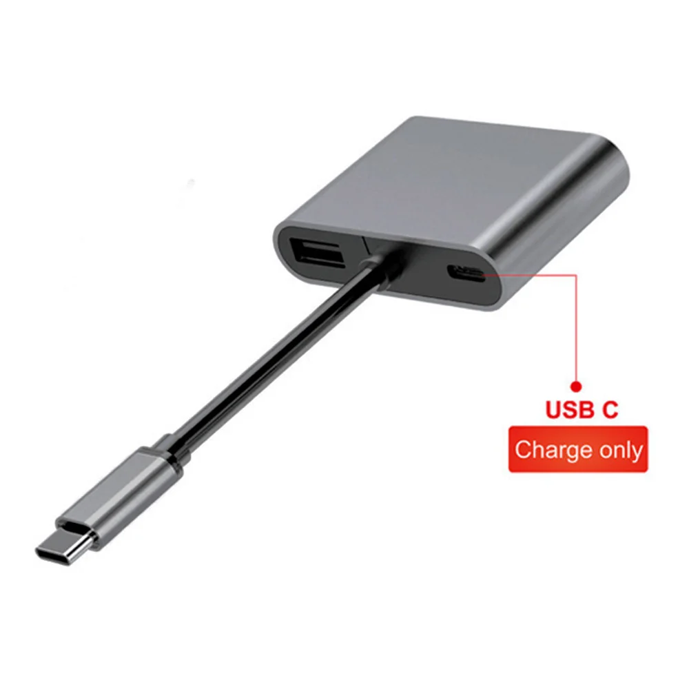 Type-c к HDMI аудио-видео адаптер USB3.0 PD быстрое зарядное устройство для дома 4 в 1 4K