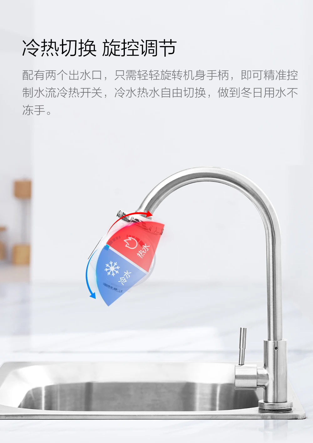 Xiaomi Mi Xiaoda Instant Heating Faucet Kitchen Electric Water Heater Temperature Cold Warm Adjustable Faucet For Smart Home Use