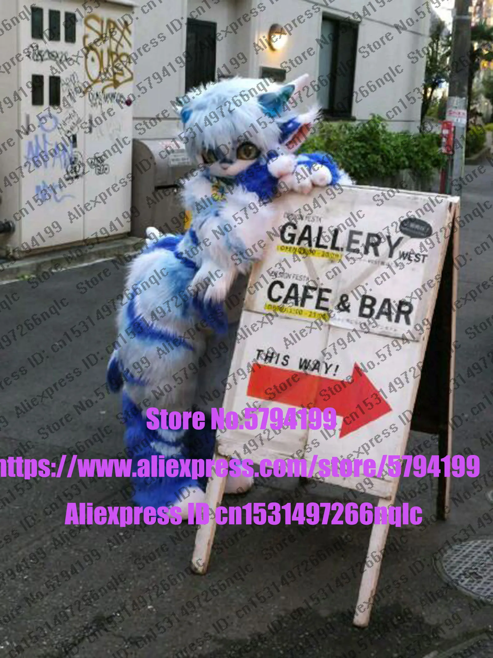 Best Qulaity Black Cat Husky Dog  Suit Complete Professinal Fursuit  Costume fox Party Fancy Dress Carnival Gift