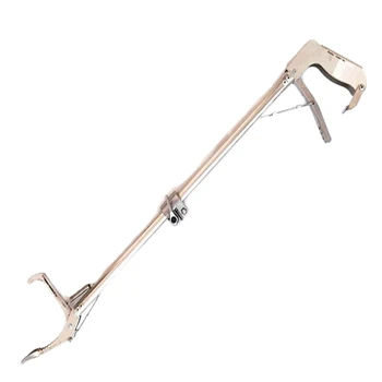 

Snake Clamp Catcher Reptile Grabber Pick Up Handling Tongs Stainless Steel Tool for Snake Feeding Hunting Catching Wide Jaw & Se