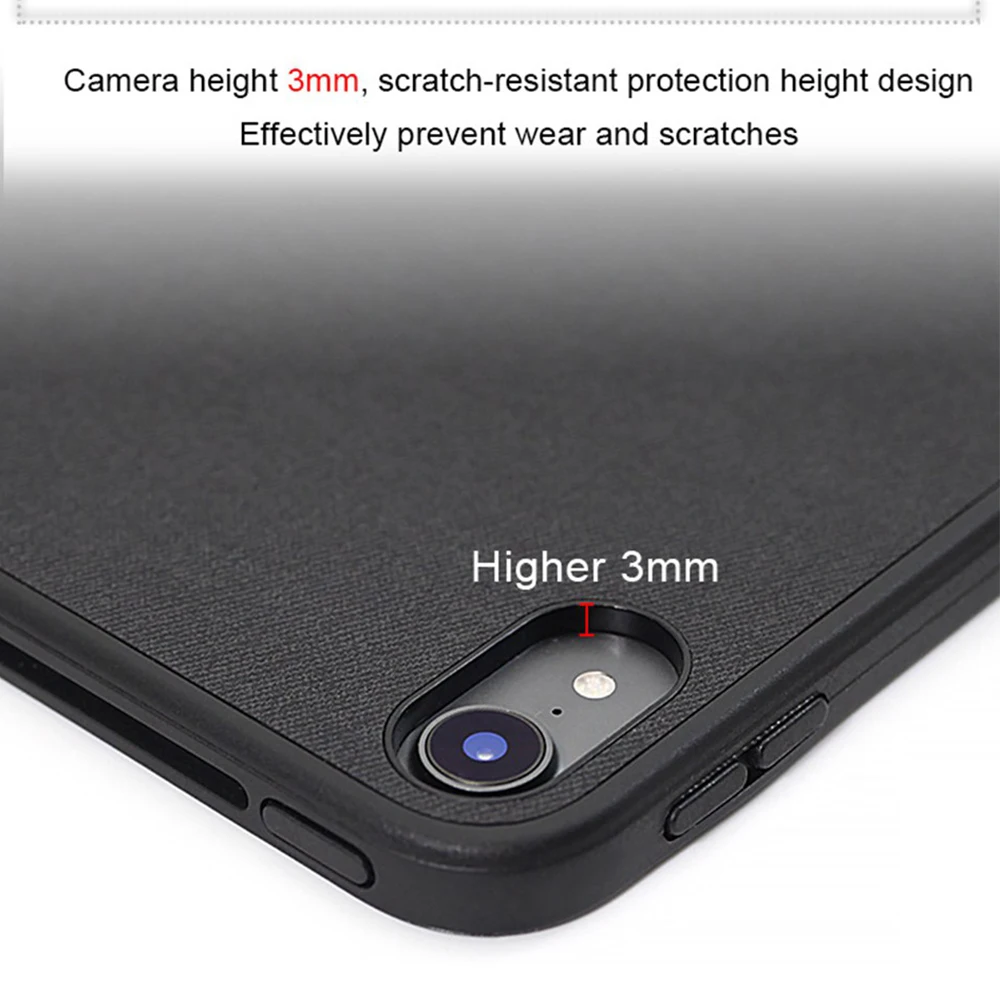 Чехол для iPad Pro 11, чехол с карандашом, винтажный смарт-чехол из искусственной кожи, трехслойный чехол с подставкой для iPad Pro 11 дюймов, чехол s Capa