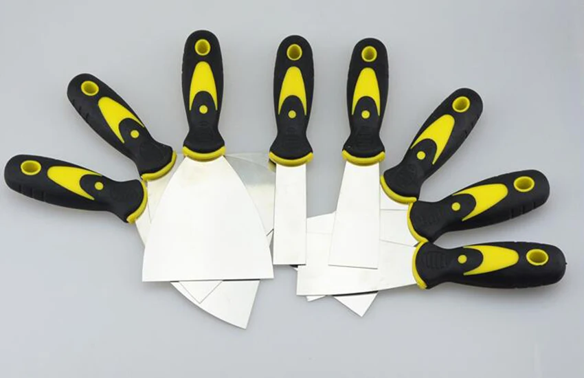 3 inch Putty Knife 1pcs Scraper Blade Scraper Shovel Carbon Steel Plastic Handle Wall Plastering Knife Hand Tool 205x75mm