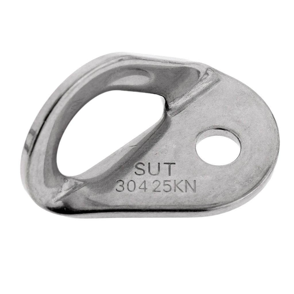 5 Pieces Outdoor Rock Climbing Bolt Hanger Stainless Steel 25KN/5600Lb Climbing Accessories Rock Climbing Bolt Hangers