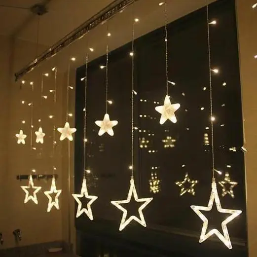 

LED Light Flashing Light String Lights Size Star Curtain Light Marriage House Decorative Showcase Decoration Store Courtyard Sta