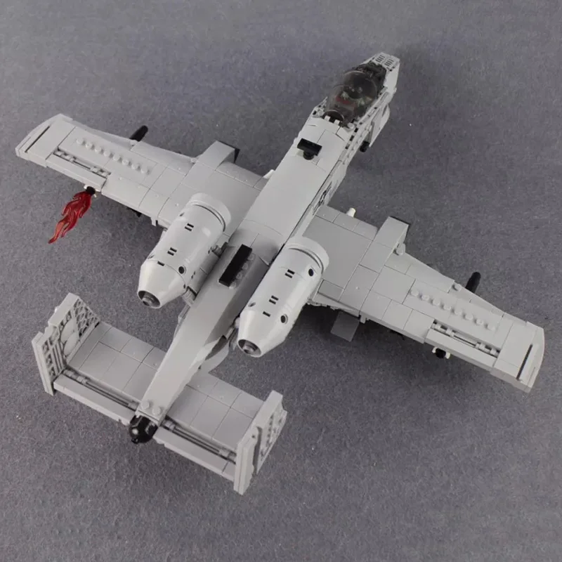 961 шт. военные строительные блоки 06022 Thunderbolt II A10 Истребитель модель Развивающие