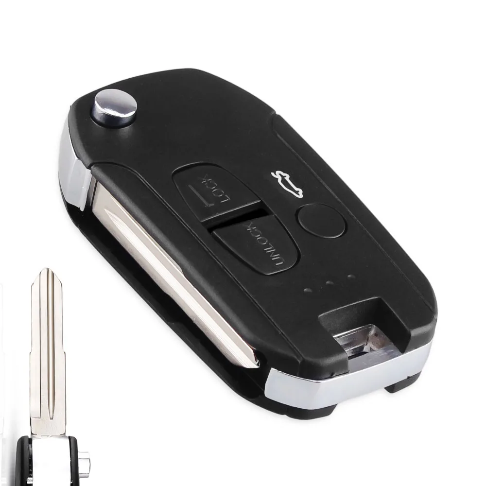 KEYYOU 10X2/3 кнопки модифицированный дистанционный ключ для автомобиля в виде ракушки чехол для Mitsubishi ASX GRANDIS Outlander Lancer EX вправо/левым лезвием