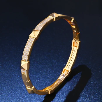 

Women 18 KK Gold Plating Dubai Gold Bangles Bracelets for Women Jewelry Gold