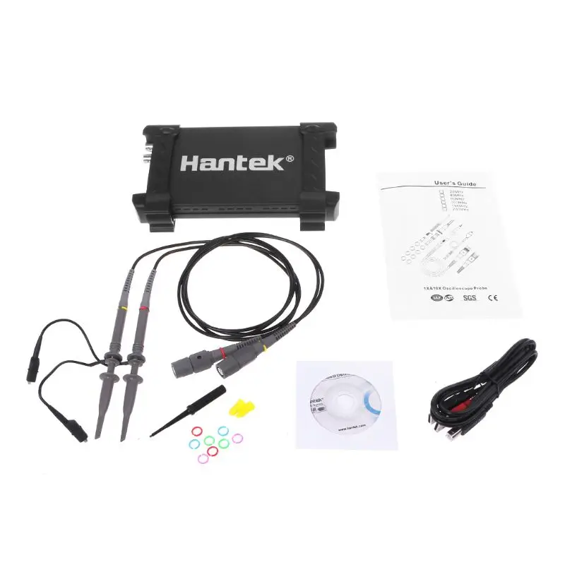 Hantek 6022BE 20 МГц полоса пропускания 48MSa/s на базе ПК USB цифровой осциллограф Прямая поставка поддержка