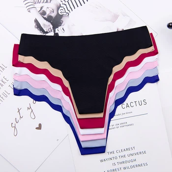 

Cotton Women's Sexy Thongs G-string Underwear Panties Briefs for Ladies T-back