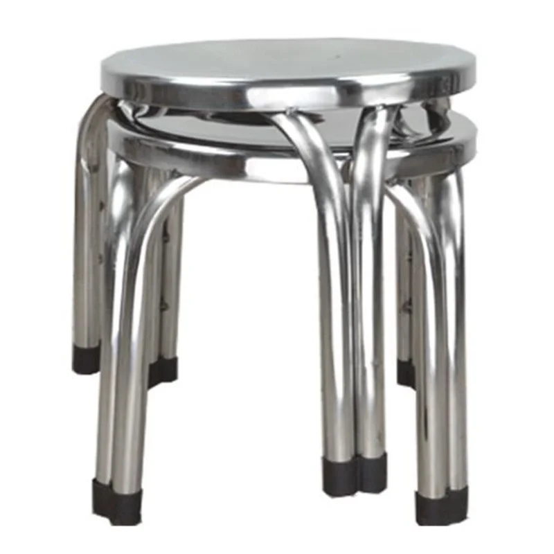 

Wholesale Four-legged Stainless steel stool 29cm diameter round stool