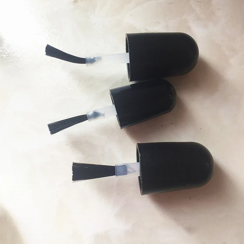 50pcs/lot 5ml/8ml Mini Cute Clear Glass Empty Star Shape Nail Polished Bottle with Cap Brush Plastic Nail Bottle for Children