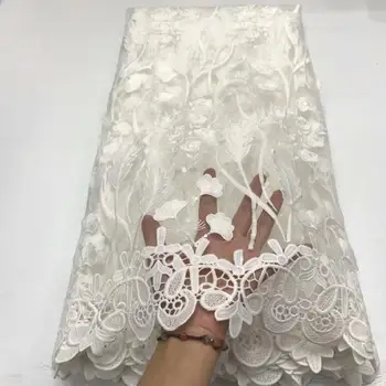 

Nigerian laces Fabrics 2020 African Cord Laces Fabrics High Quality Nigerian Guipure Cord Lace Fabric For Wedding Dress FJY112