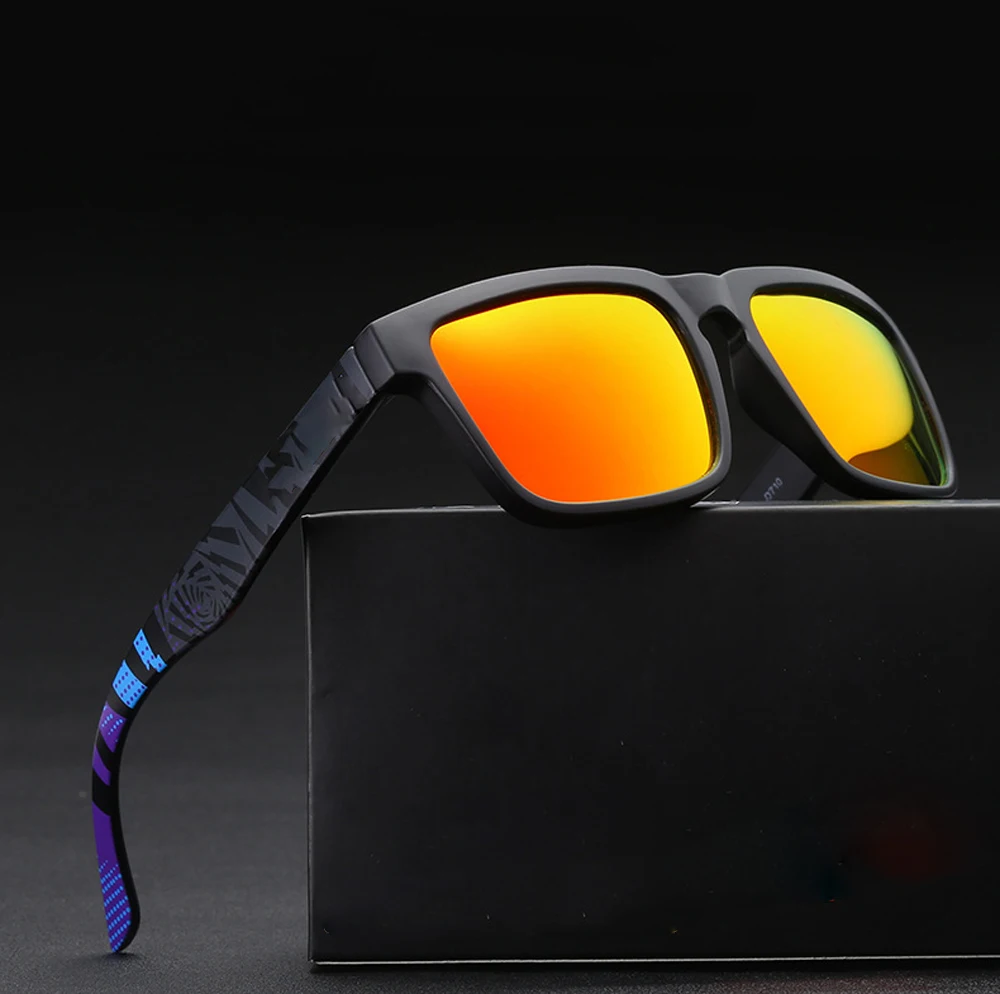 

Men Outdoor Sports Ultralight PC Frame Square Oversized Polarized Sunglasses Custom Made Myopia Lens -1 to -6