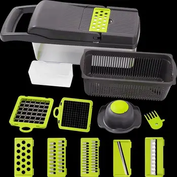

JRLHX Multi-functional Vegetable Fruits Tool Potato Masher Ricer Vegetable Mandoline Slicer Peeler Cutter Carrot Shredder Grater