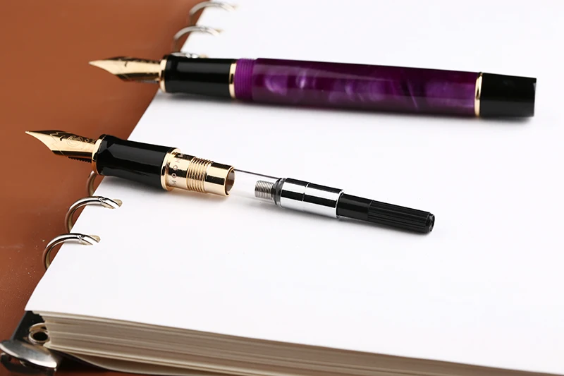 Moonman M600S целлюлоидная перьевая ручка Иридиевый тонкий наконечник 0,5 мм отличный модный офисный писательский мужской подарок ручка для бизнеса