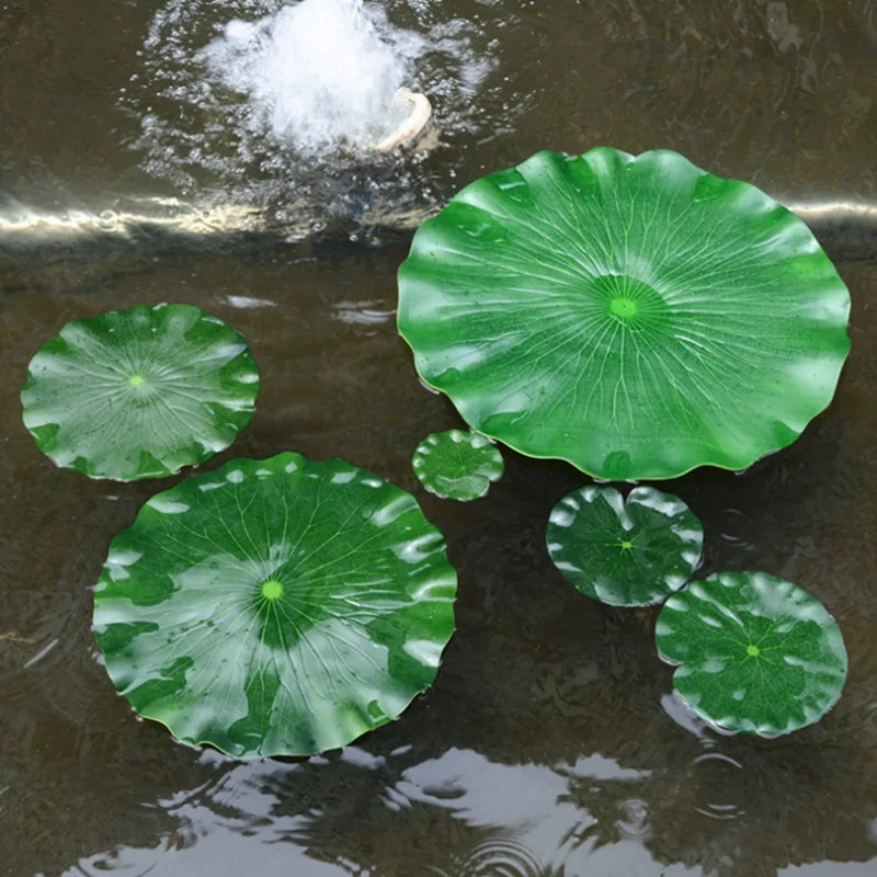 1PC Artificial Fake Lotus Leaf font b Garden b font Pool Pond Plant Ornament font b