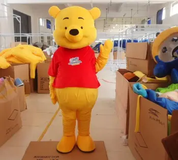 

Winnie Bear mascot costume Cosplay Halloween Fancy Party Dress