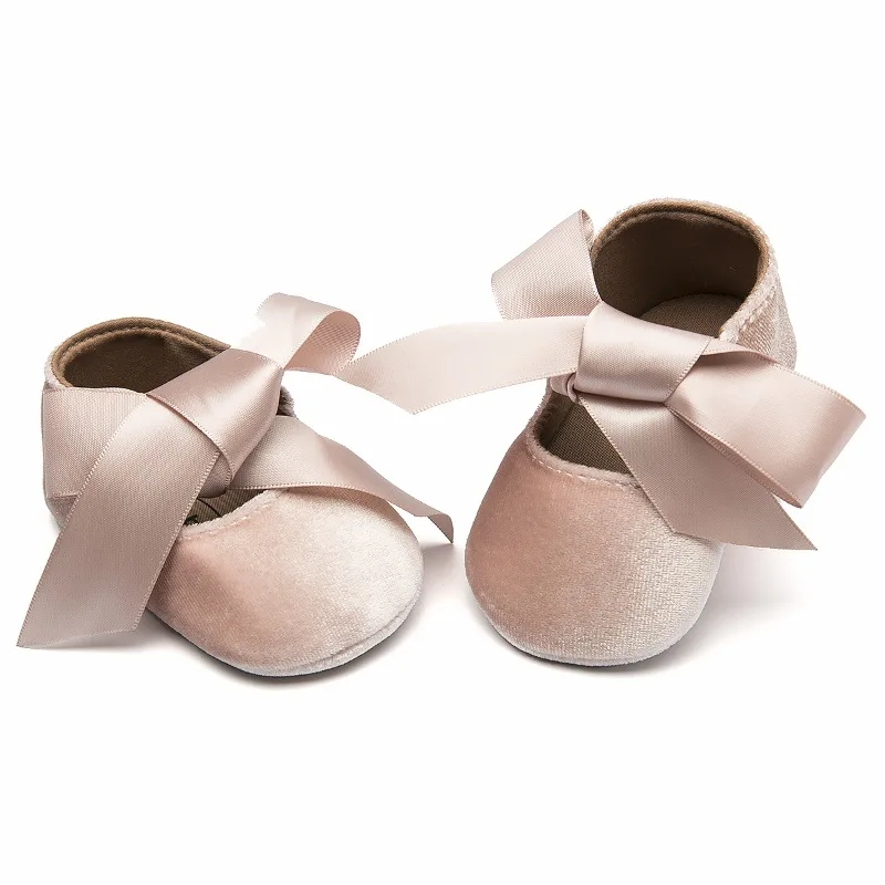 Осенняя новая испанская детская нескользящая обувь принцессы, резиновая подошва, дышащая детская обувь, обувь для новорожденных, детская обувь для девочек