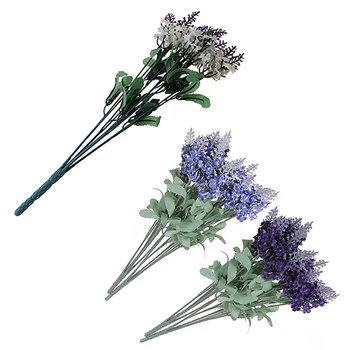 

Lavender Artificial Flower 10 Branches Only 1 Flower Celebration Birthday Petit Gift Handmade Wetted Flower Home Wedding Decorat