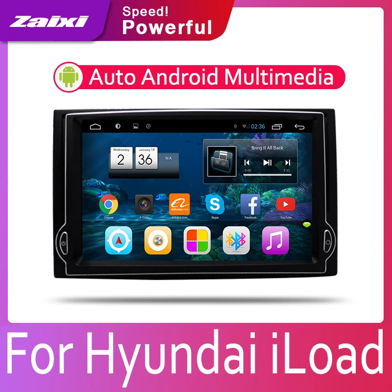 ZaiXi Android 2 Din Автомобильный Радио Мультимедиа Видео плеер Авто Стерео gps карта для Hyundai Iload 2007~ 2013 медиа Navi навигация