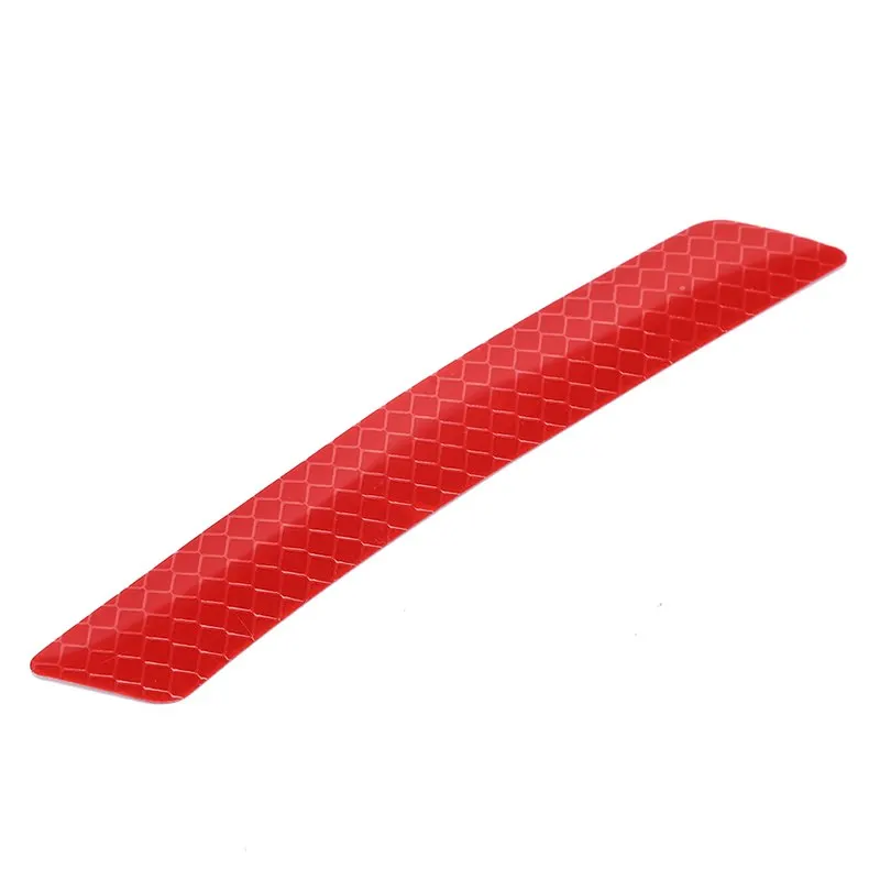 1Pair Reflective Warning Strip Tape Car Bumper Reflective Strips Secure Reflector Stickers Decals Car Styling 13*3cm