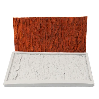 

Tree Bark Shape Mold 3D Silicone Mold Fondant Chocolate Cake Decorating Baking DIY Mould